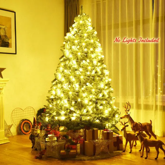 7.5 Feet Unlit Artificial Christmas Tree with 1968 Branch Tips