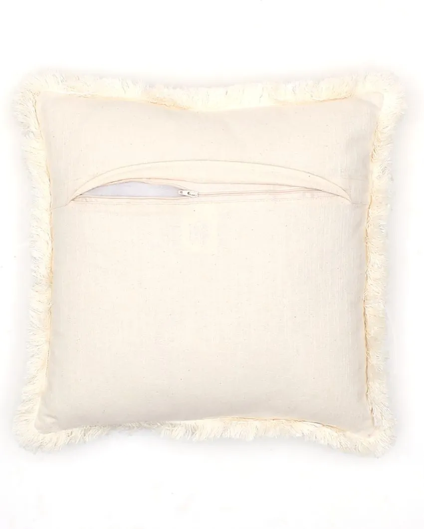 Akasam Cotton Cushion Cover | Set Of 2 | 16 X 16 Inches