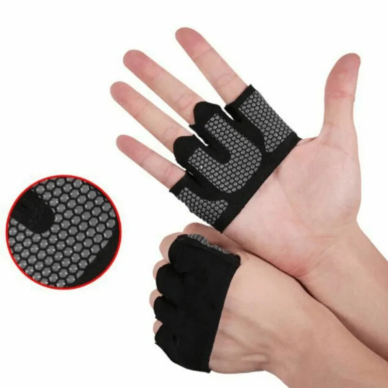 Anti-Slip Breathable Short Gloves with Open Fingers for Training - SF0404