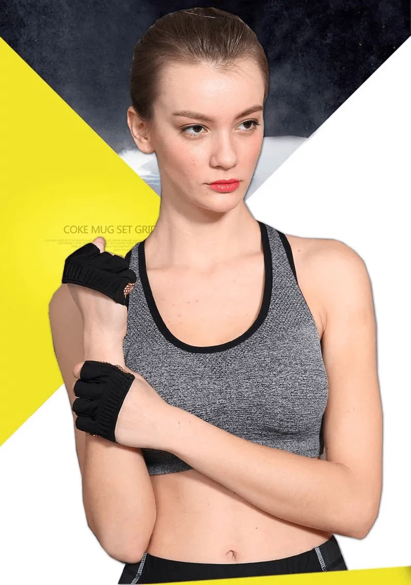 Anti-Slip Breathable Short Gloves with Open Fingers for Training - SF0404