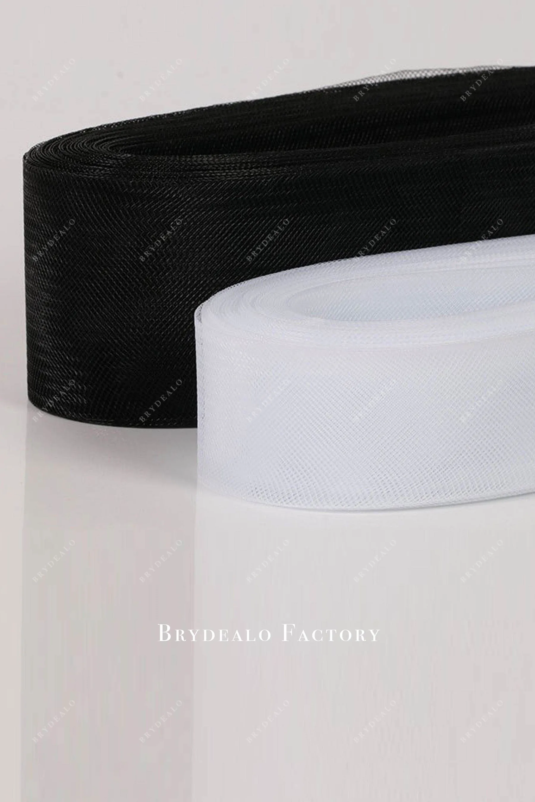 Black White Stiff & Soft Horsehair Braid Rolls | 1.2 - 20cm Wide