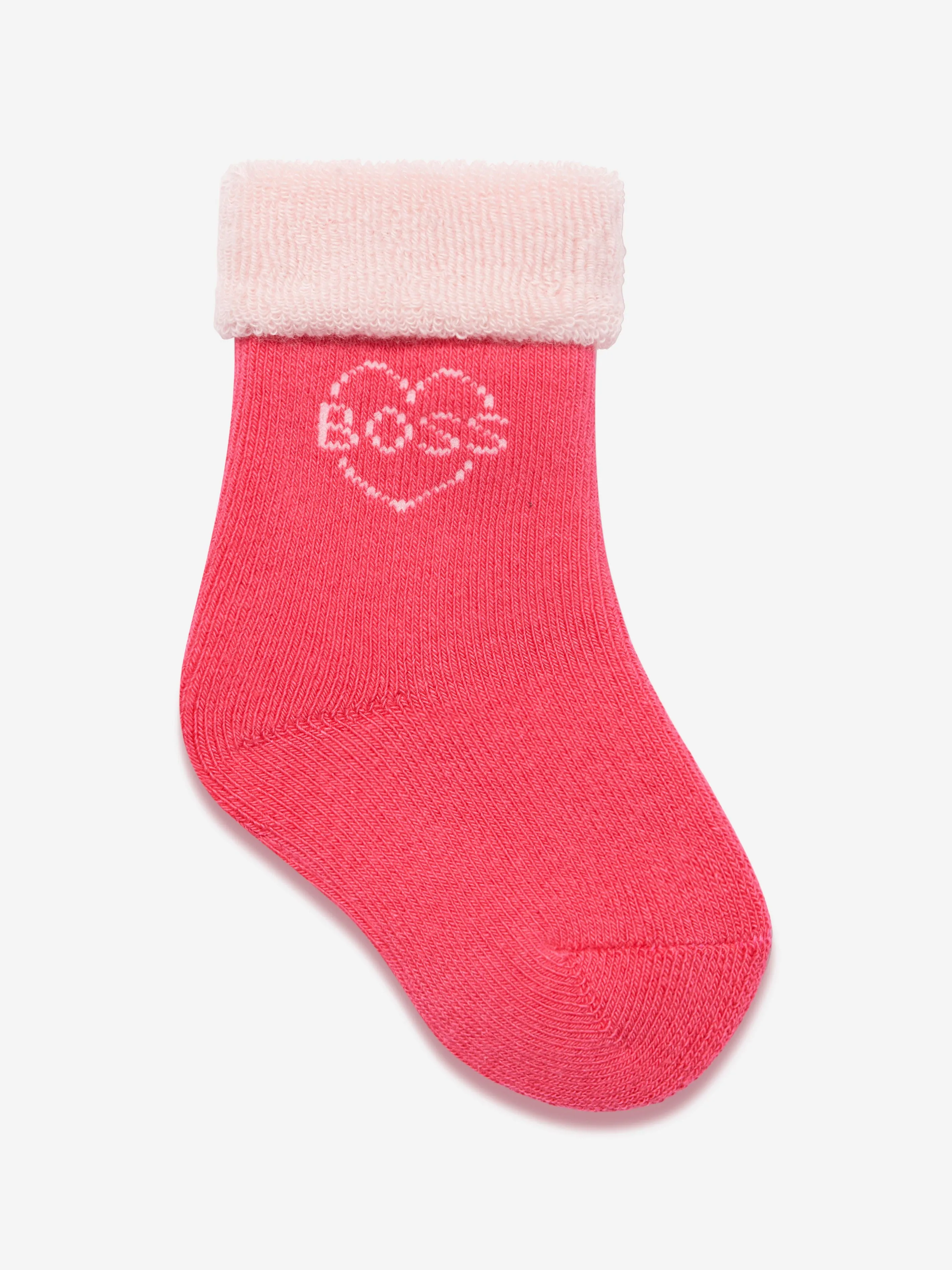 BOSS Baby Girls 2 Pack Socks Set in Pink