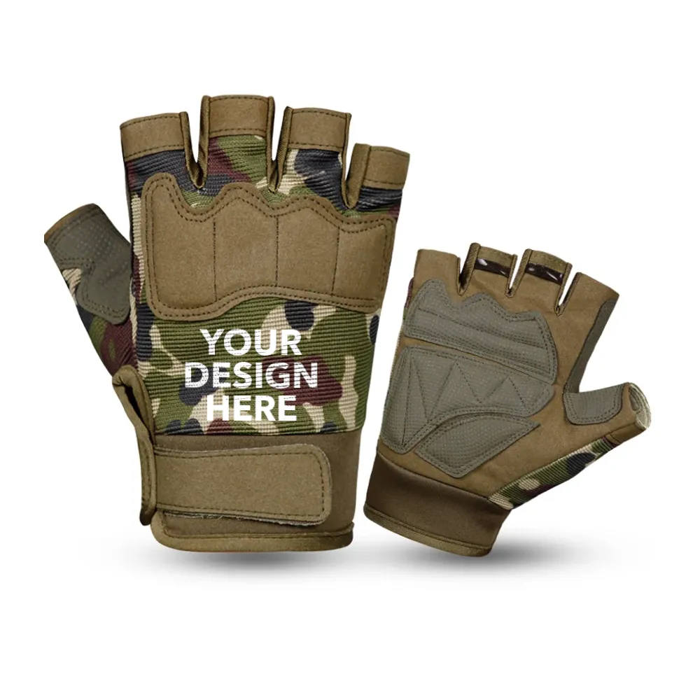 Breathable Camouflage Workout Fitness Gloves for Wholesale