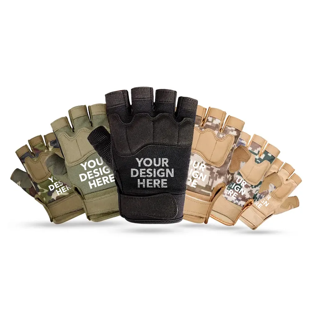 Breathable Camouflage Workout Fitness Gloves for Wholesale