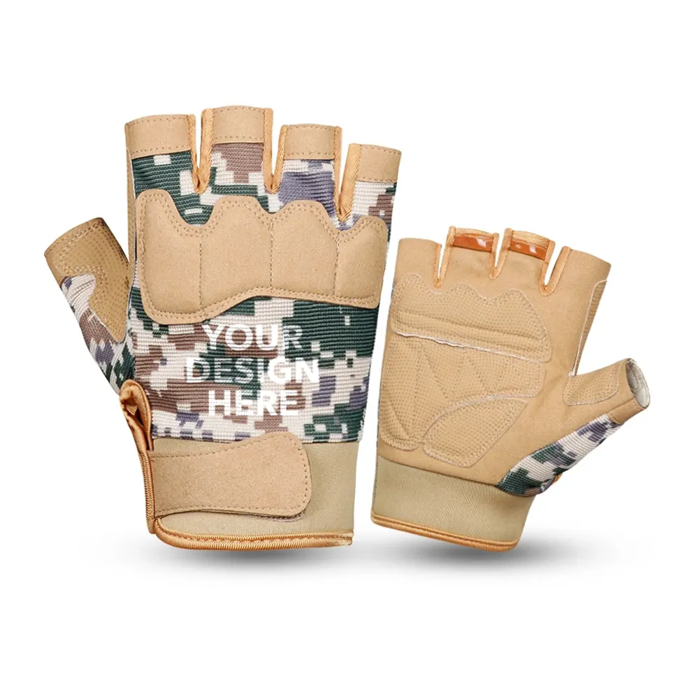 Breathable Camouflage Workout Fitness Gloves for Wholesale