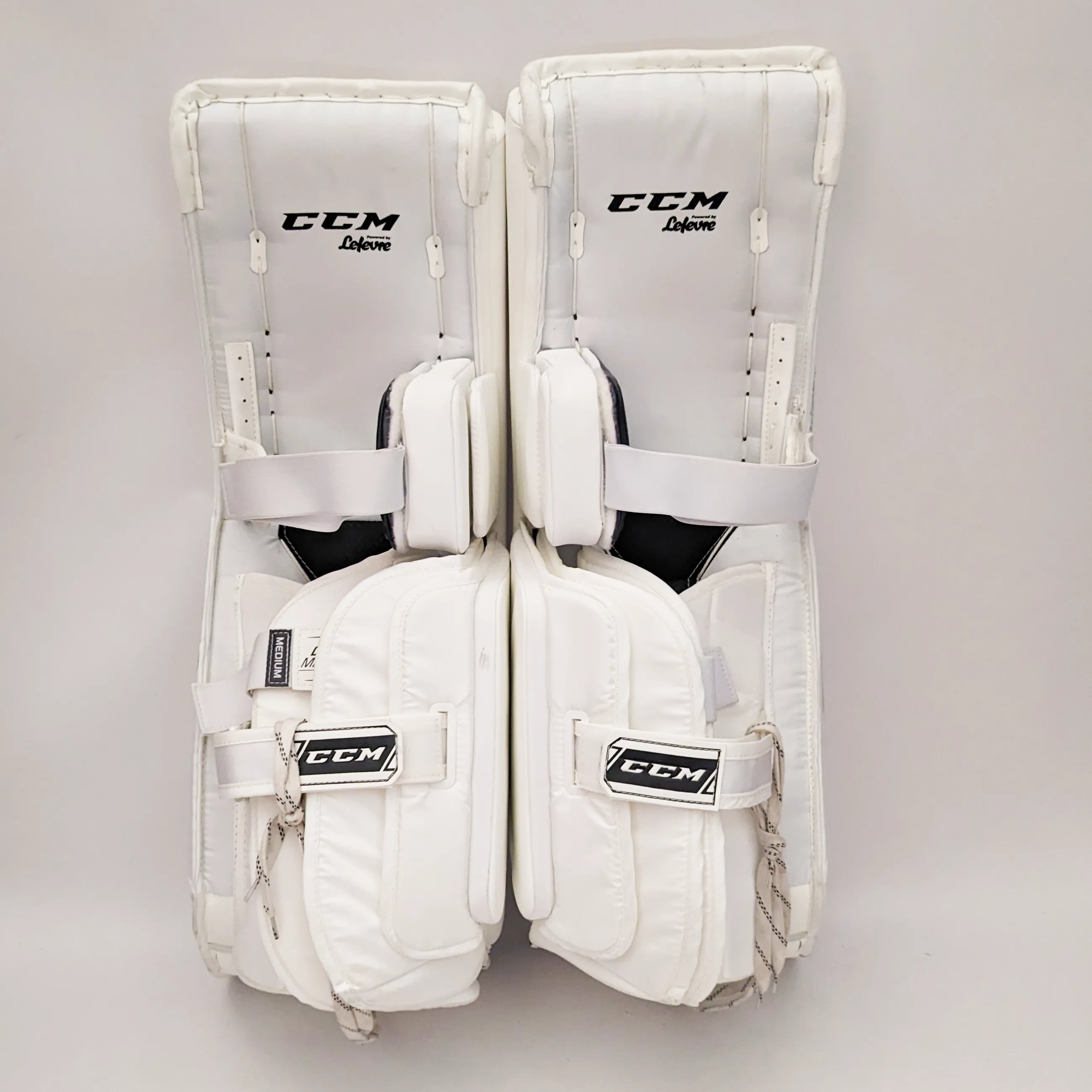 CCM Premier II - Used Pro Stock Senior Goalie Pads (White)