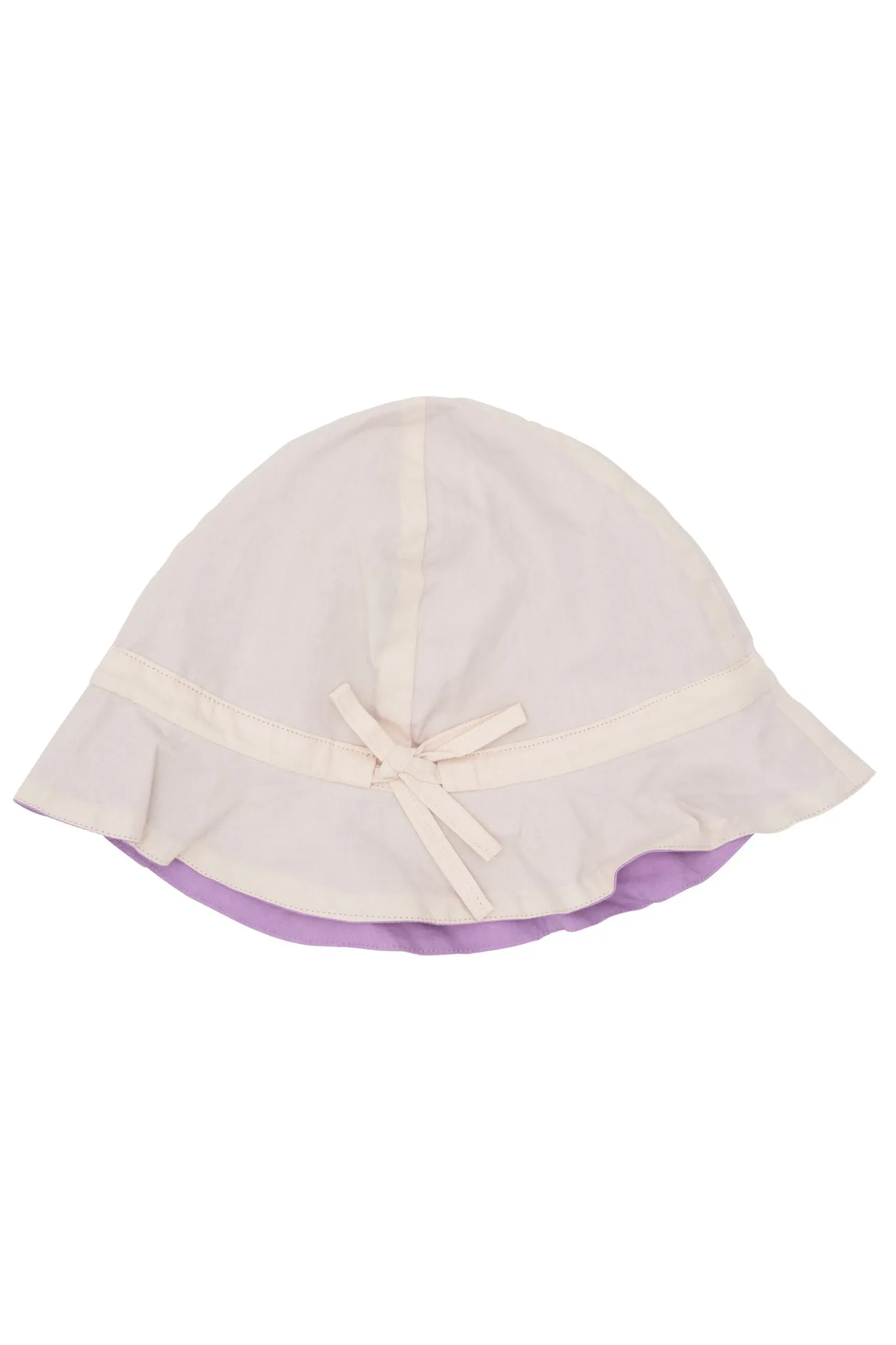 CRISP POPLIN REVERSIBLE SUMMER HAT - SOFT PINK LILAC