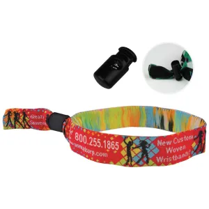 Custom Woven Wristbands 1/2" Imprinted WOVR (500/Pack)