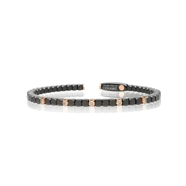 DEMEGLIO DADO BRACELET SET IN 18CT ROSE GOLD WITH DIAMONDS