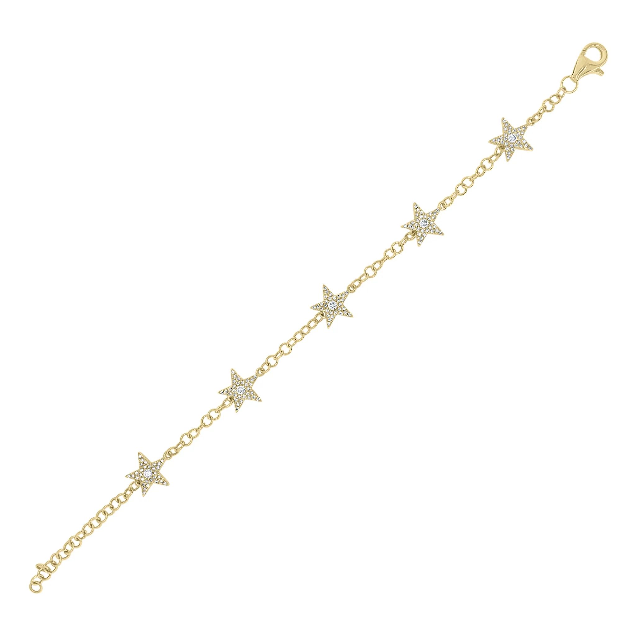 Diamond Five-Star Bracelet