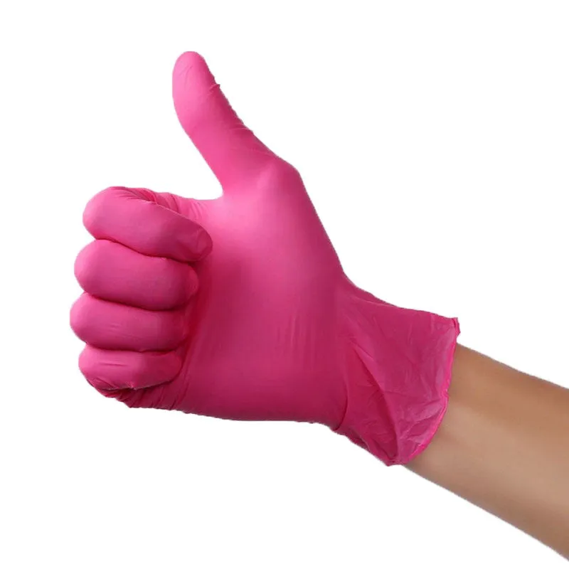 Disposable rubber latex household cleaning gloves