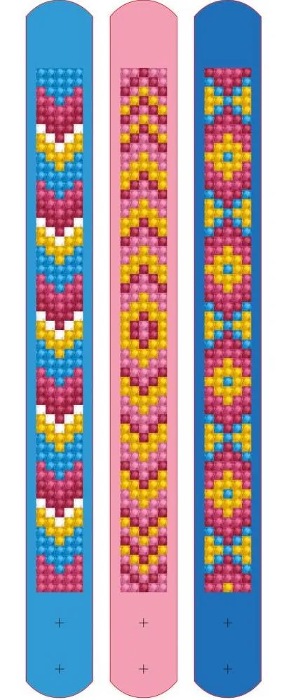 DIY Diamond Dotz Waves Designs Kids Bracelet Facet Art Bead Craft Kit 11012