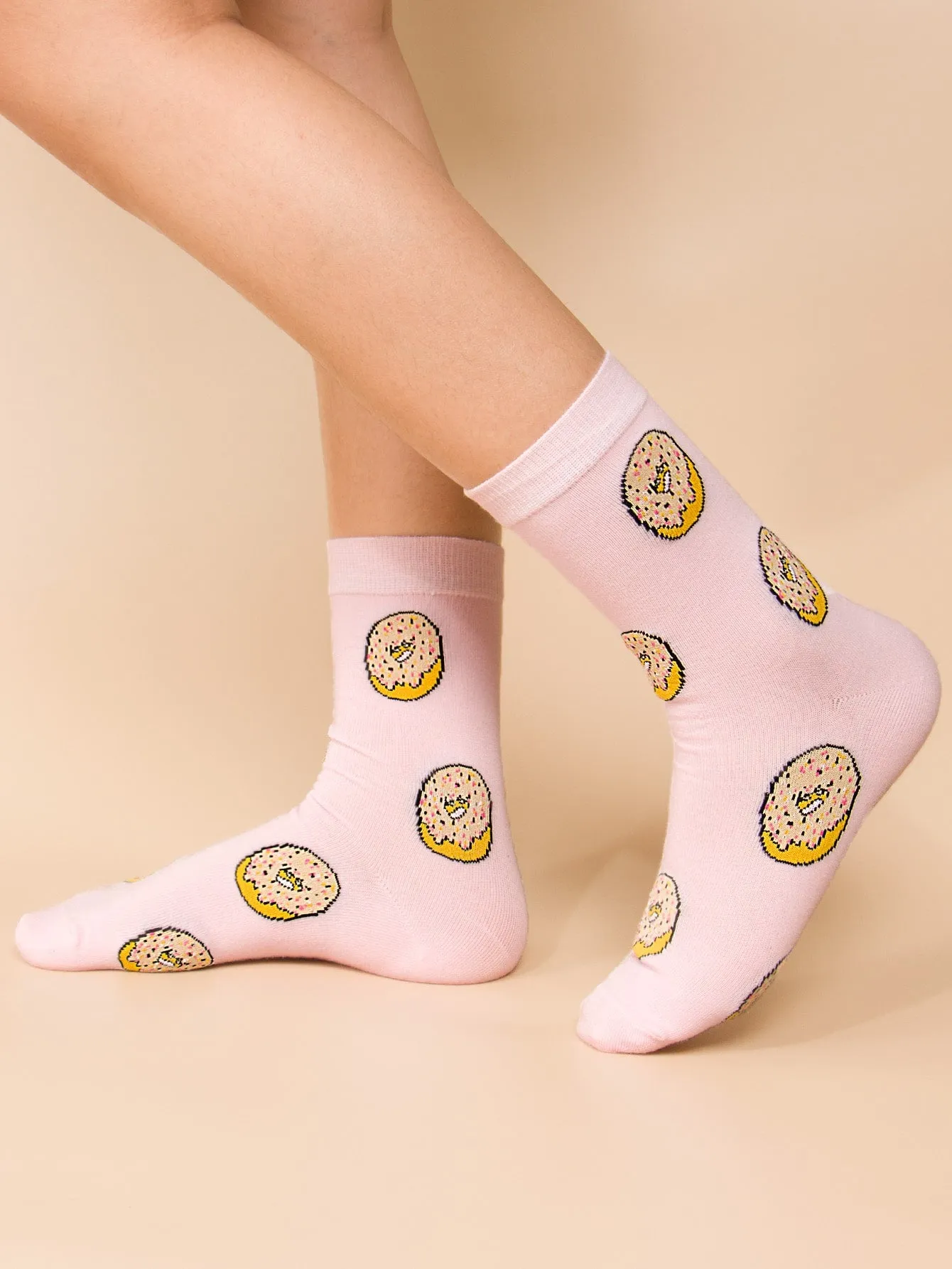 Donut Crew Socks, Funny Socks for Women, Novelty Socks, Funky Socks, Gift for Her