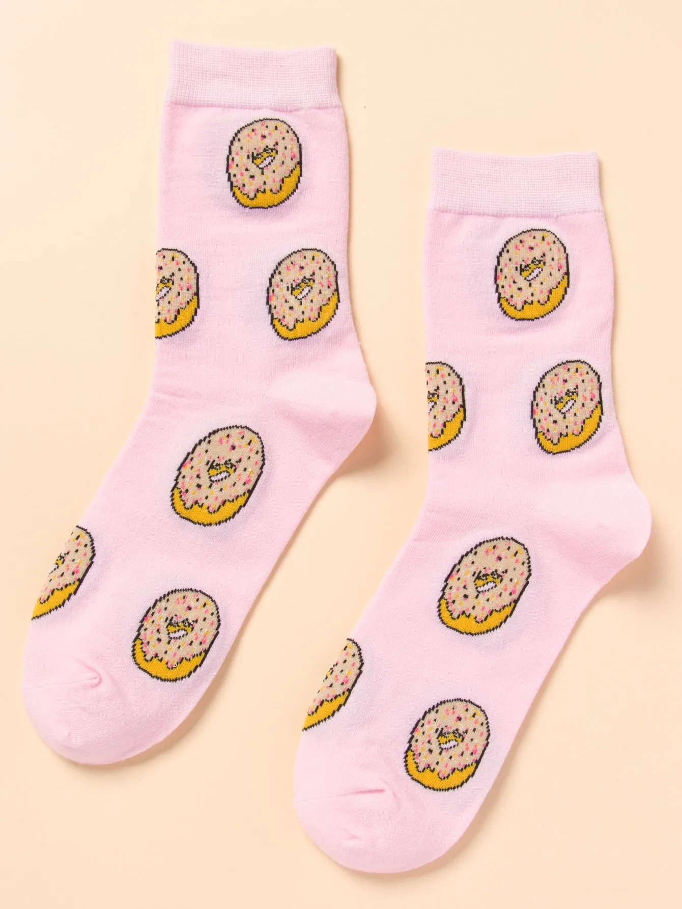 Donut Crew Socks, Funny Socks for Women, Novelty Socks, Funky Socks, Gift for Her