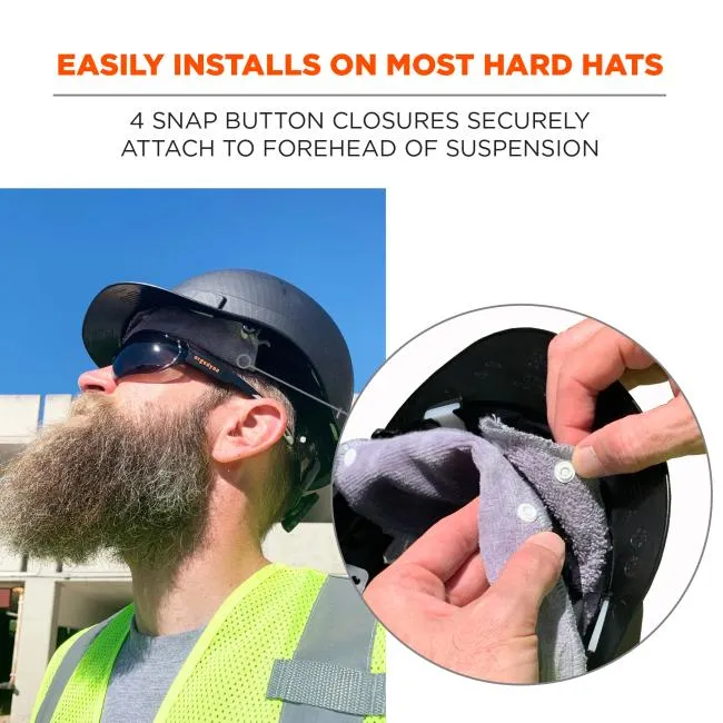 Ergodyne Chill-Its 6609 Hard Hat Sweatband Liner - Terry Cloth