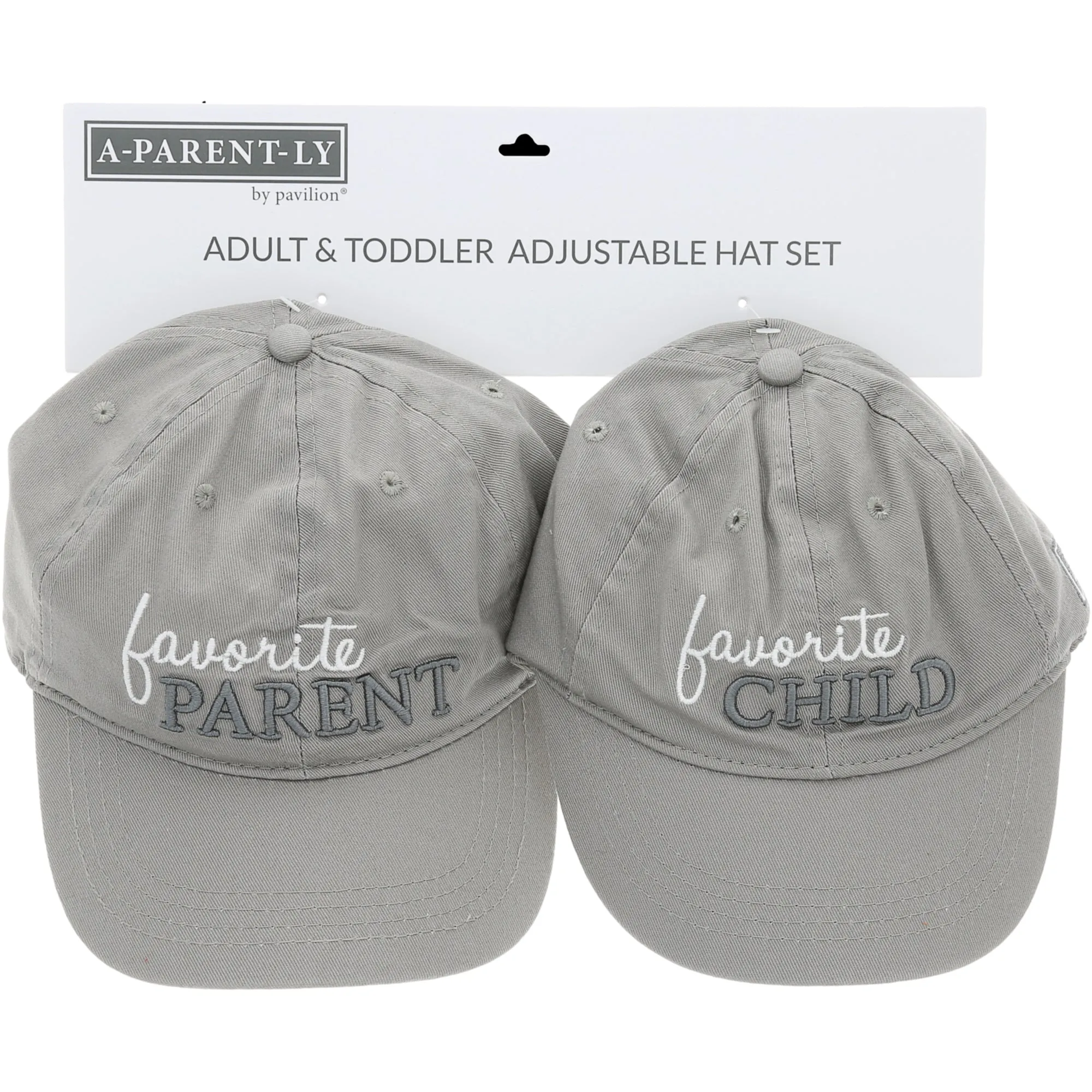 Favorite Adjustable Adult and Toddler Hat Set