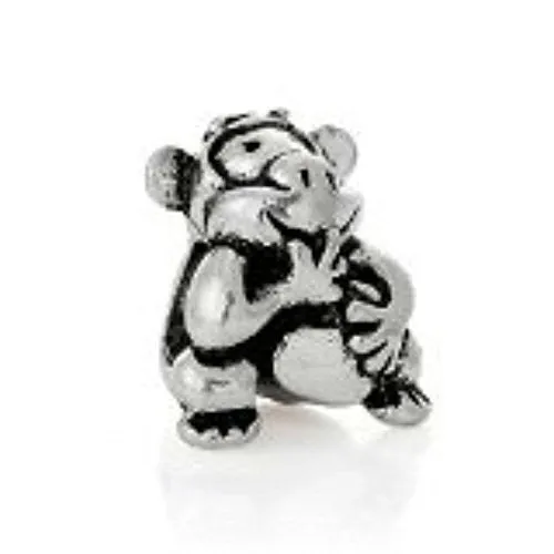 Fun Monkey Charm Bead for European Snake Chain Charm Bracelet