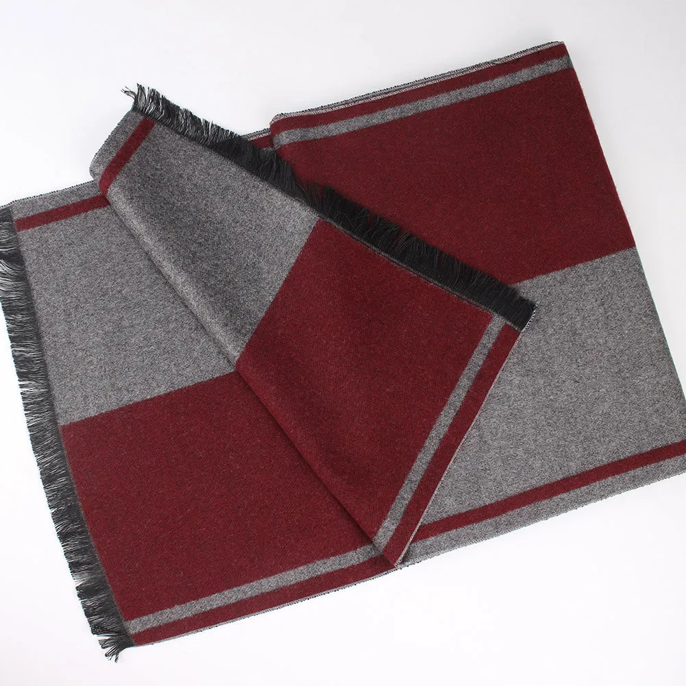 FURTALK Men Winter Cashmere Scarf Customize SFFW003