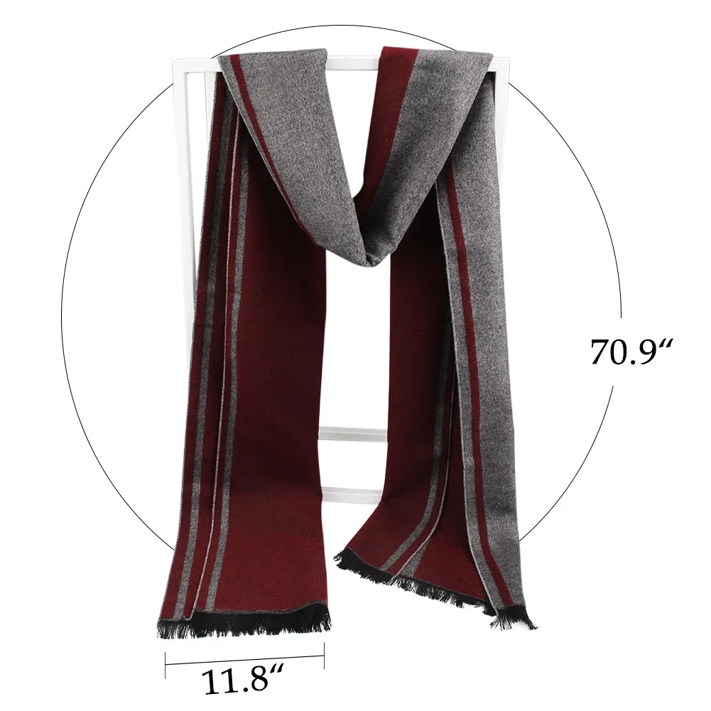 FURTALK Men Winter Cashmere Scarf Customize SFFW003