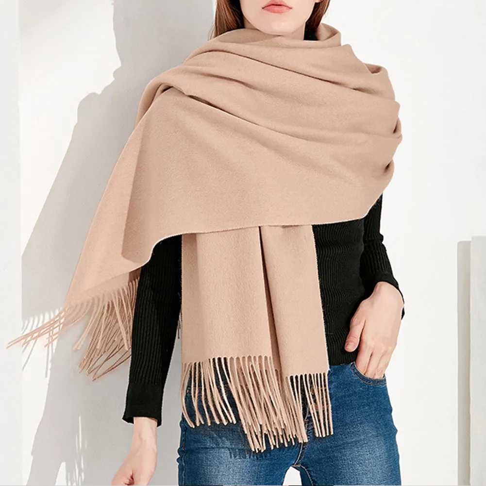 FURTALK Women Winter Cashmere Scarf Shawls  SKY 250g Drop Shipping AD010