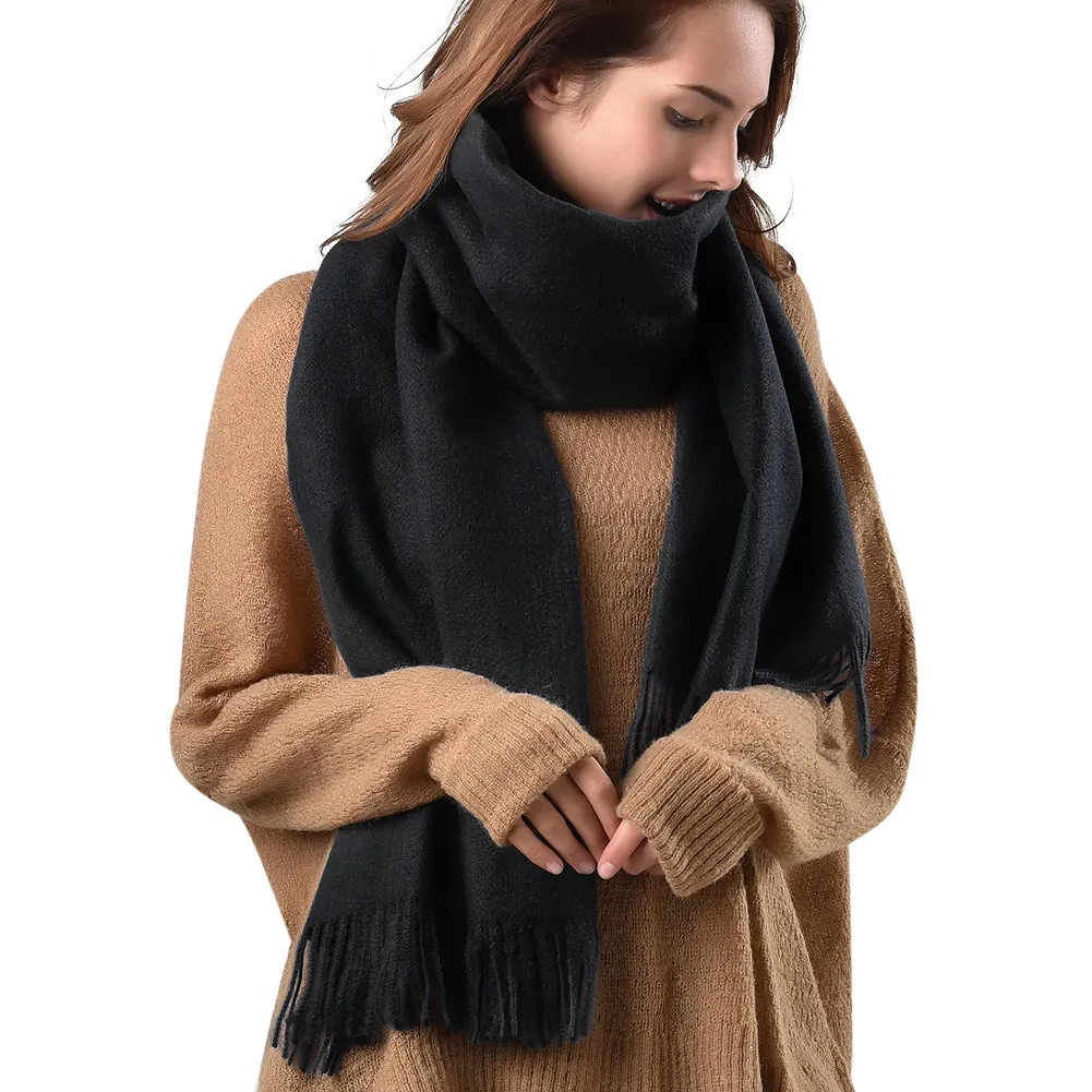 FURTALK Women Winter Cashmere Scarf Shawls  SKY 250g Drop Shipping AD010