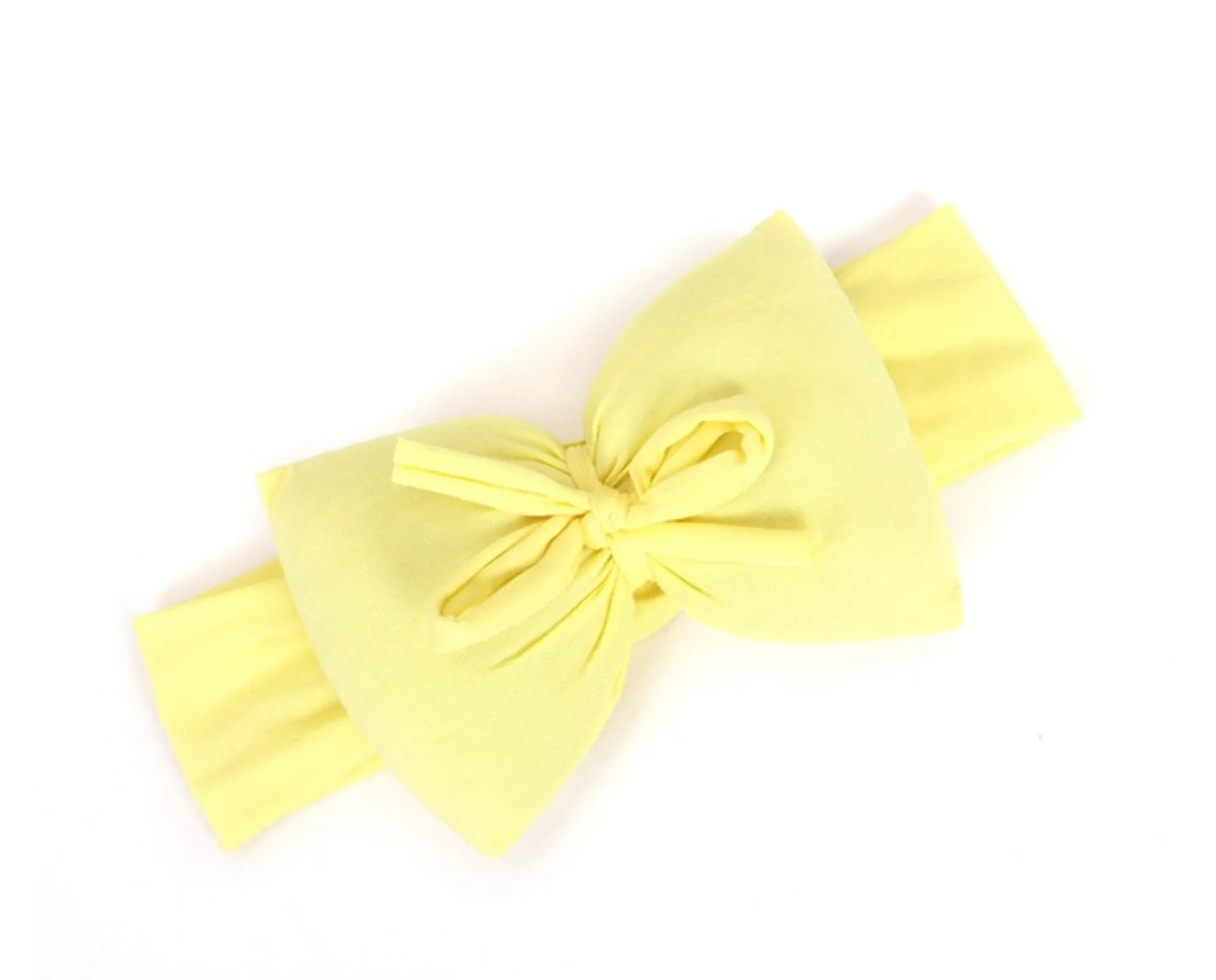 Girls Big 3D Bow Soft Stretch Headband