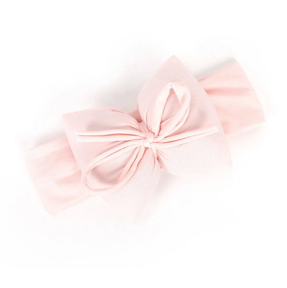 Girls Big 3D Bow Soft Stretch Headband