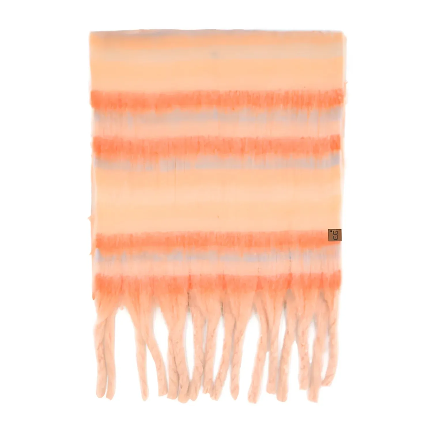 Horizontal Multi Color Stripe Woven Scarf