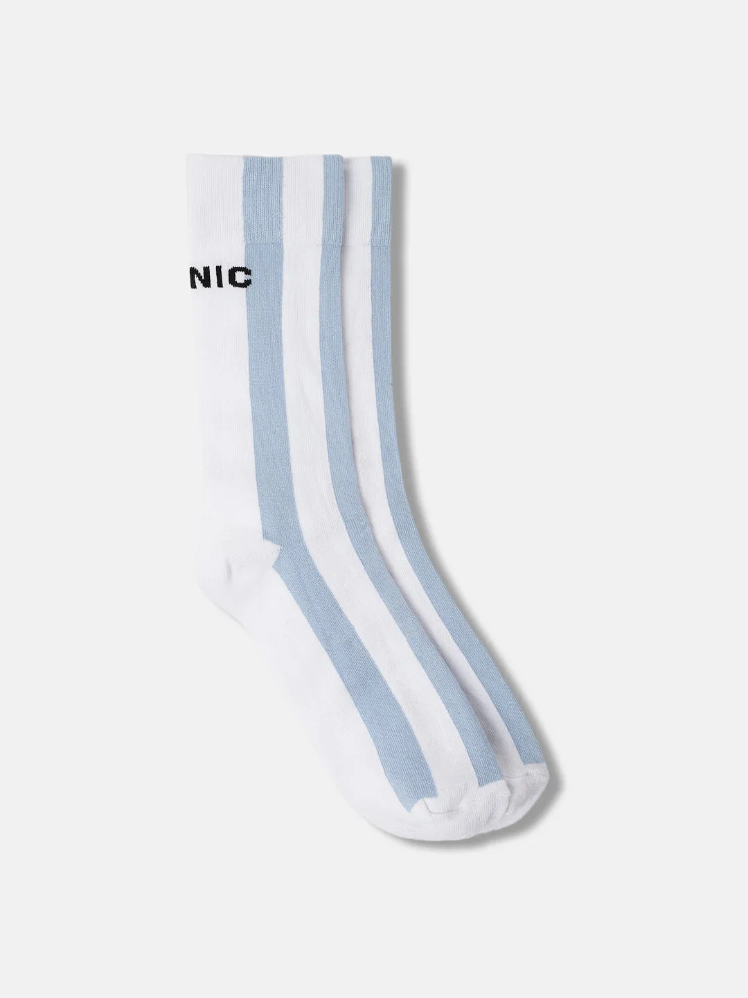 Iconic Men Multicolor Striped Calf Length Socks (Pack Of 1)