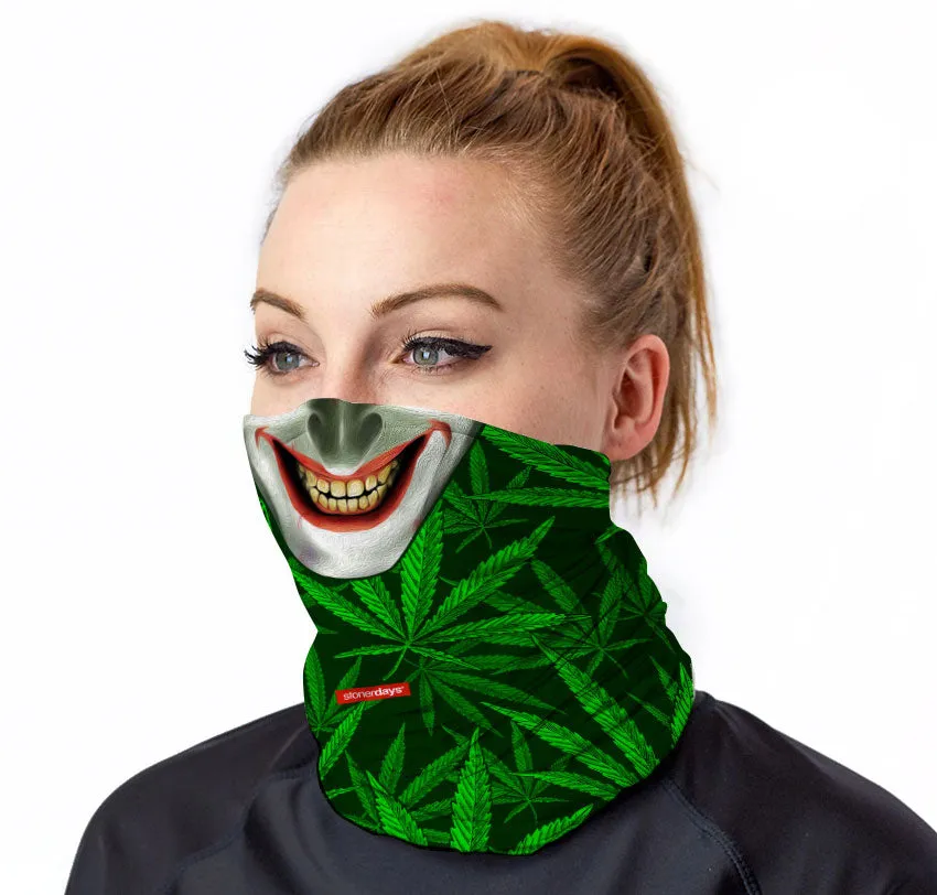 Joker Grin Funny Neck Gaiter