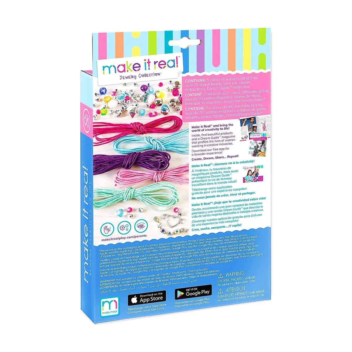 Make It Real Sparkly Rainbow Bracelets Kit