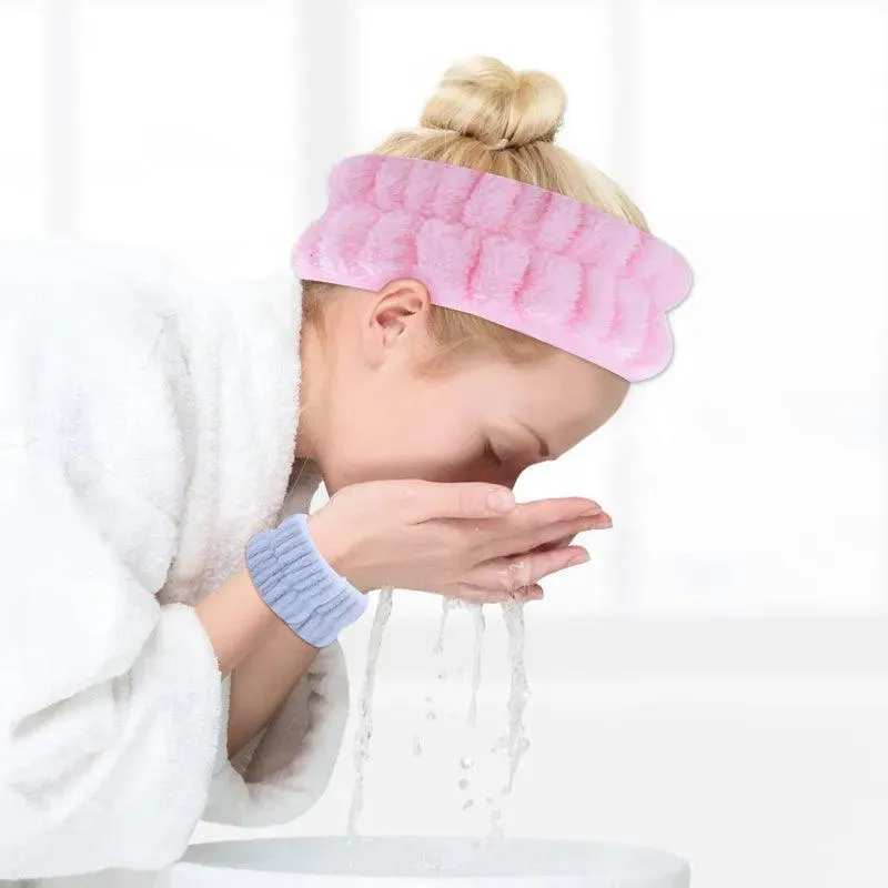 Microfiber Face Washing Wristband Towel: Stylish Water Absorption Aid