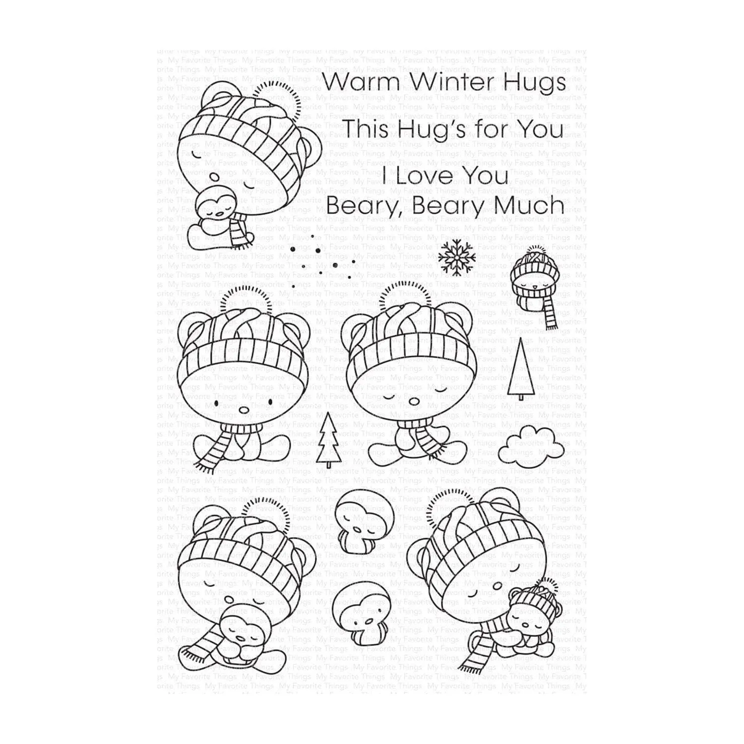 My Favorite Things Clear Stamps 4"x6" - This Hug's for You*