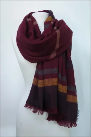 Oversize Striped Blanket Scarf