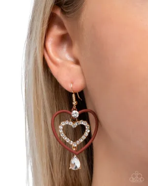 Paparazzi Earring ~ Soft and Sweet - Red