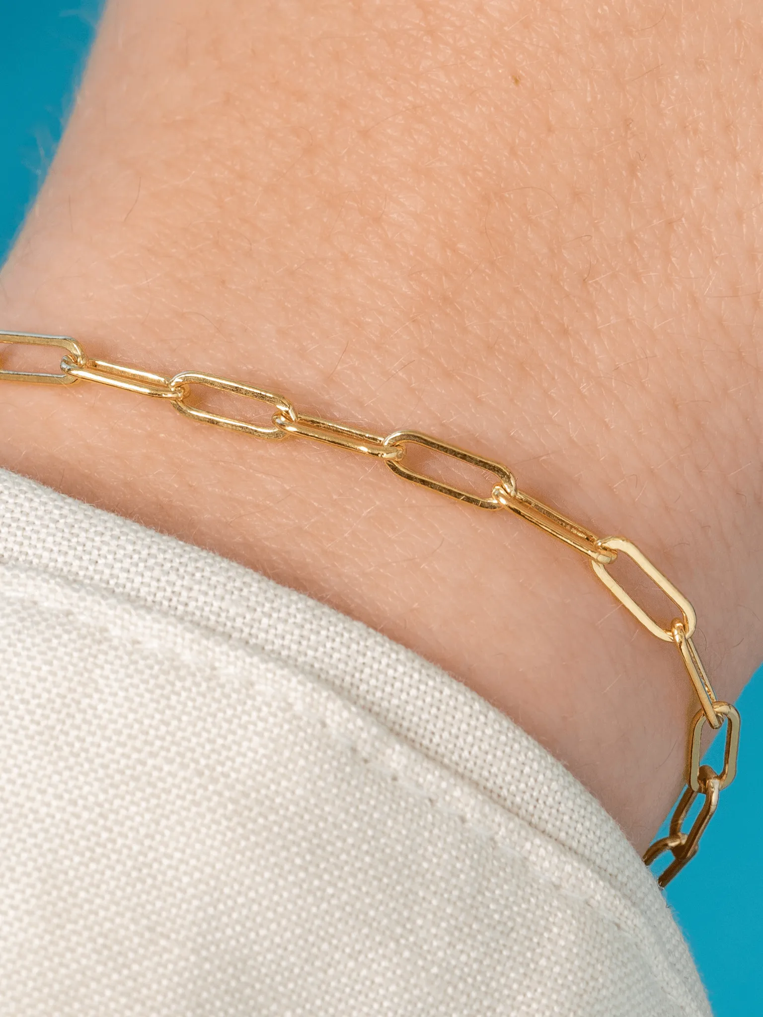 Paperclip 'M' Bracelet