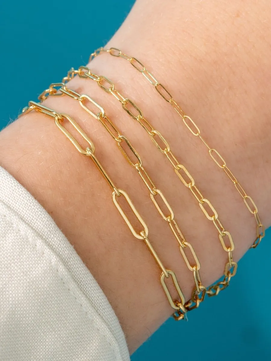 Paperclip 'M' Bracelet