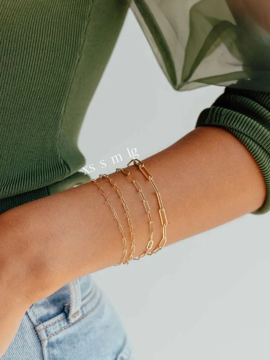 Paperclip 'M' Bracelet