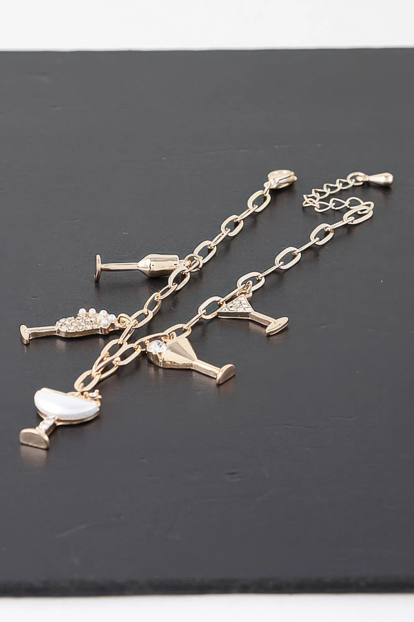 Party Drinks Charm Chain Bracelet