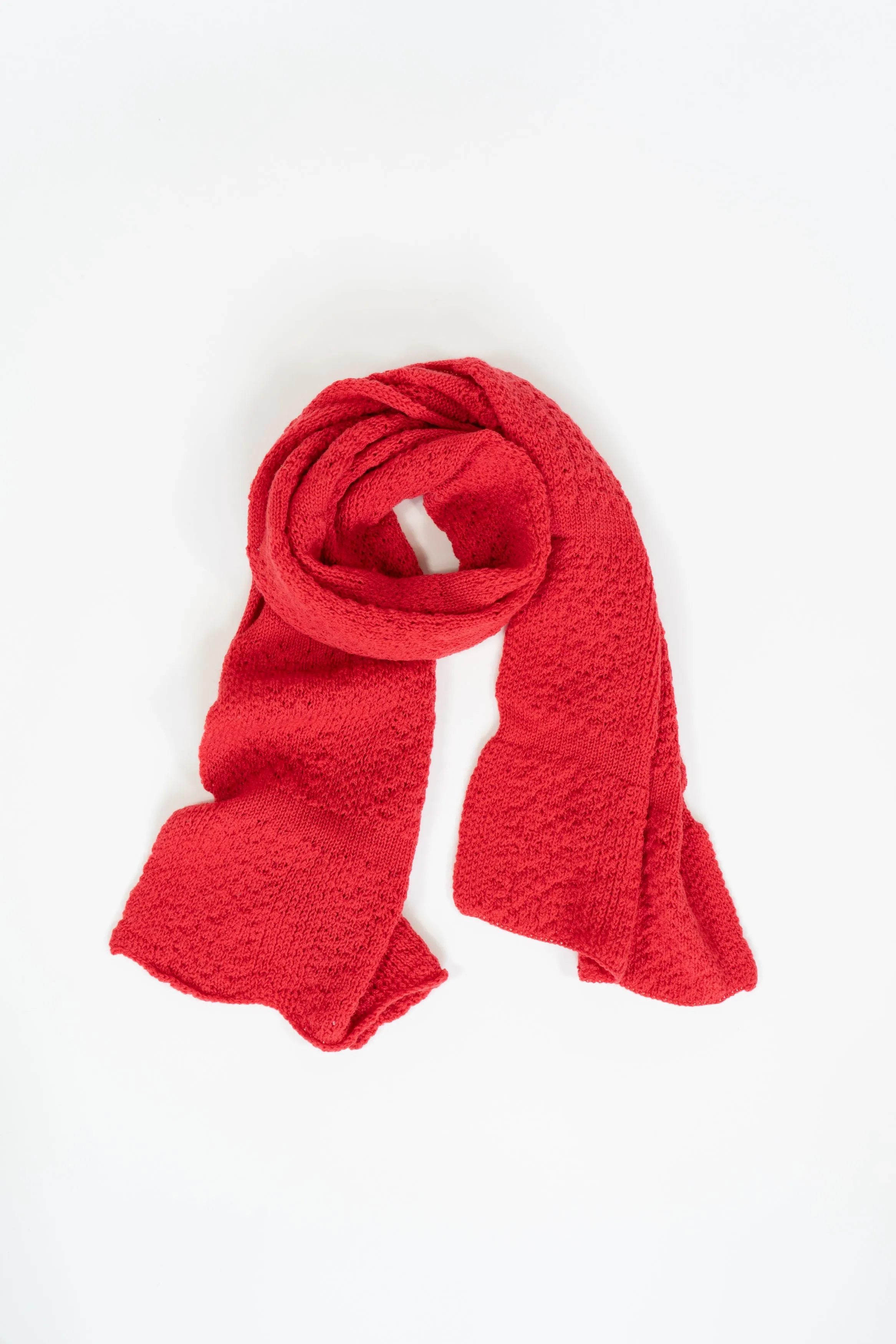 Red Small Merino Scarf