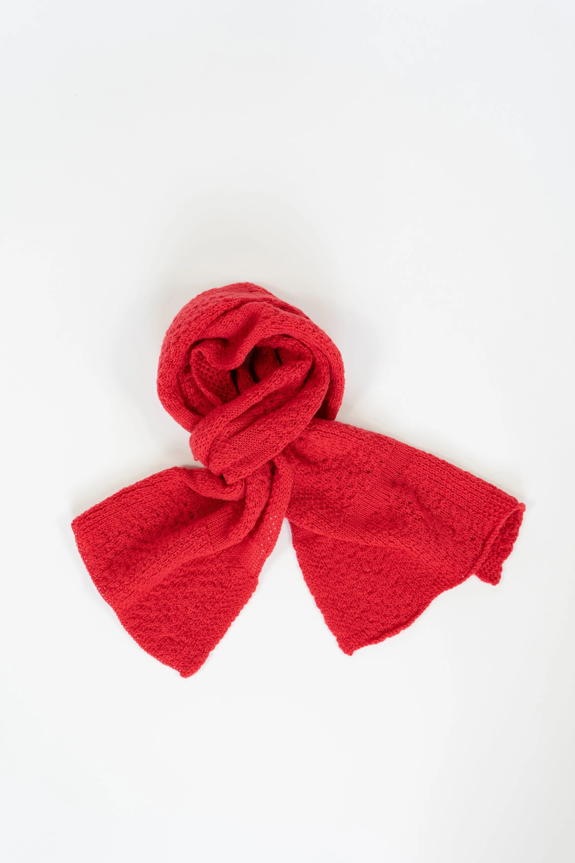 Red Small Merino Scarf