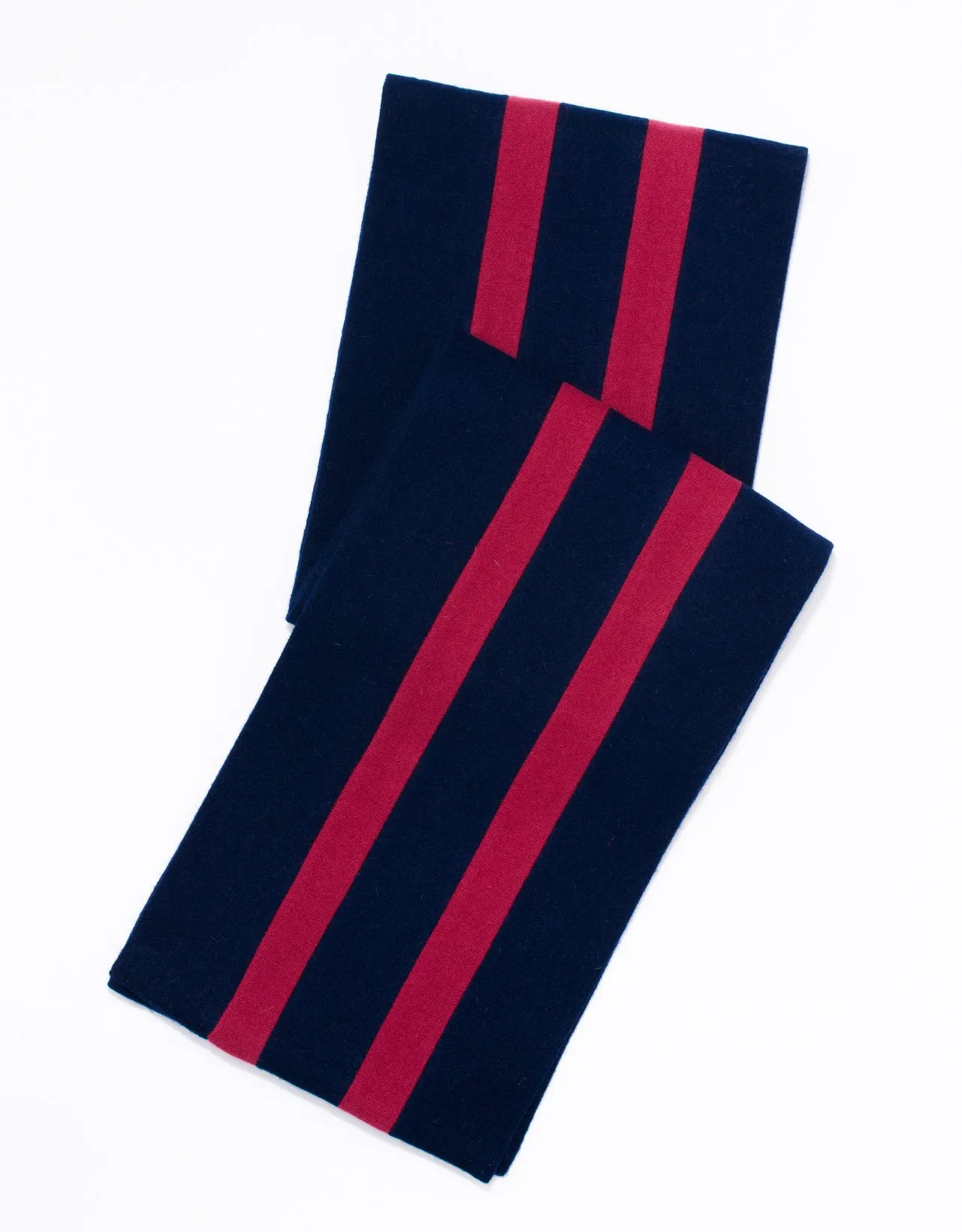 SCHOOLBOY MUFFLER - NAVY/RED