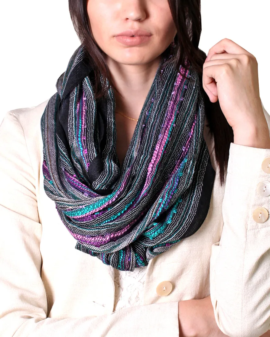 Shimmer Sparkle Festival Bliss Infinity Scarf (12 Colors)