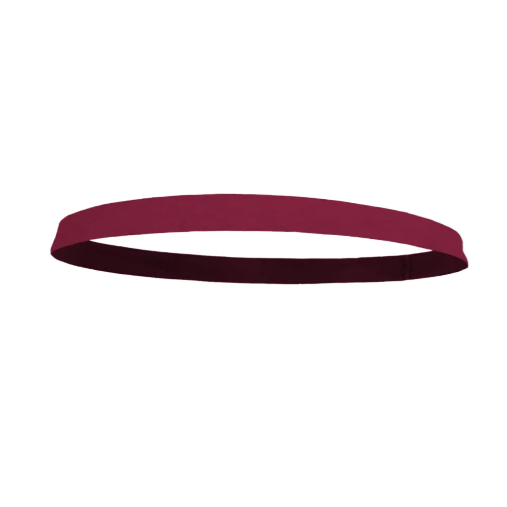 Solid Color 1/2" Flatback Wicking Headband