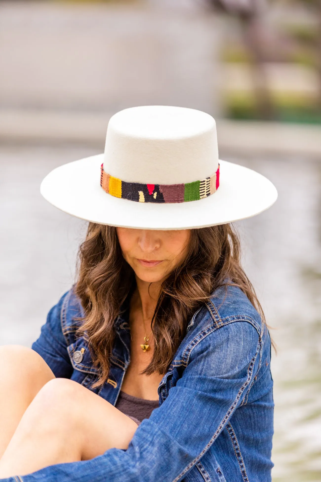 Speckled White Spanish Hat