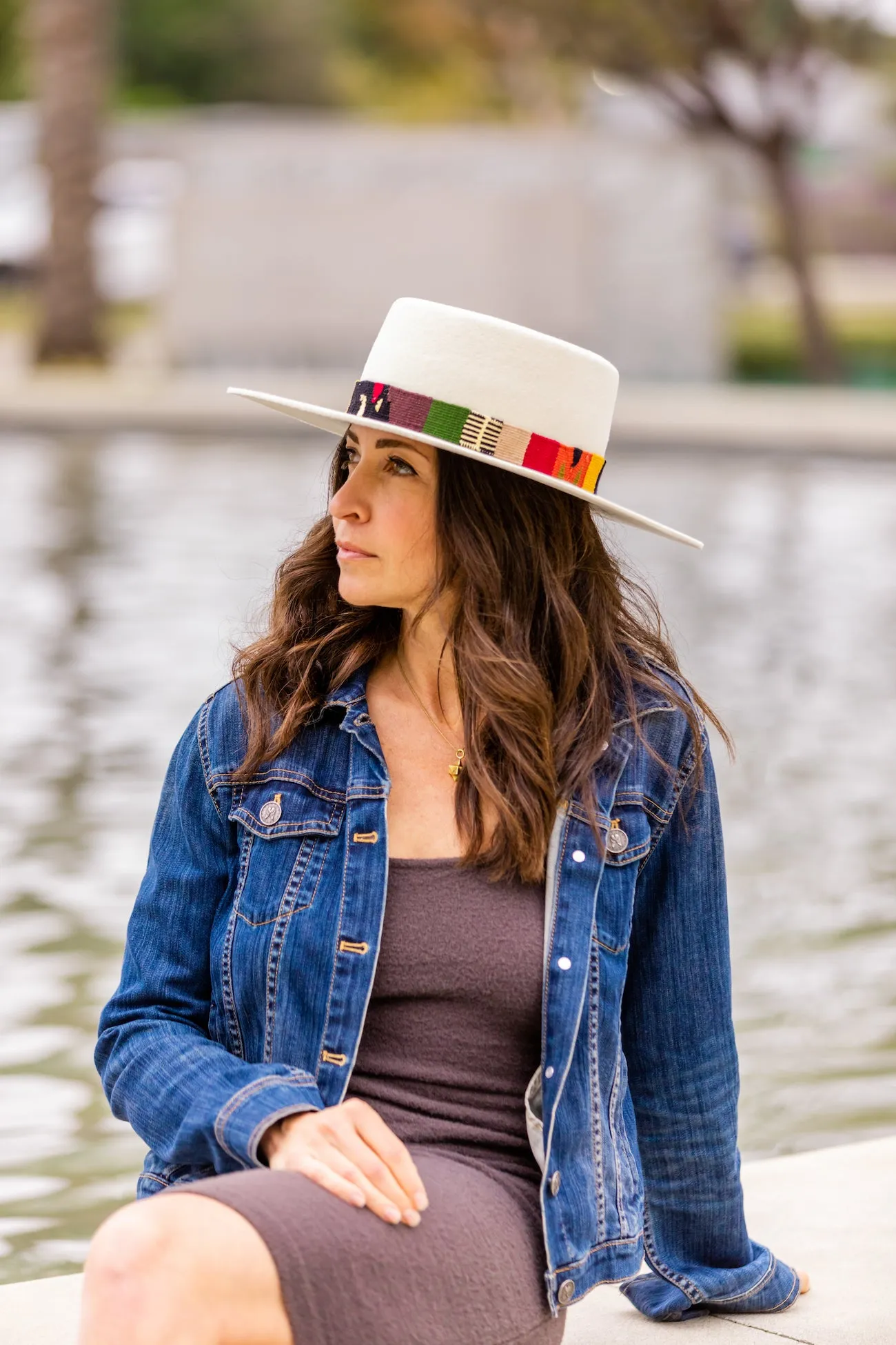 Speckled White Spanish Hat