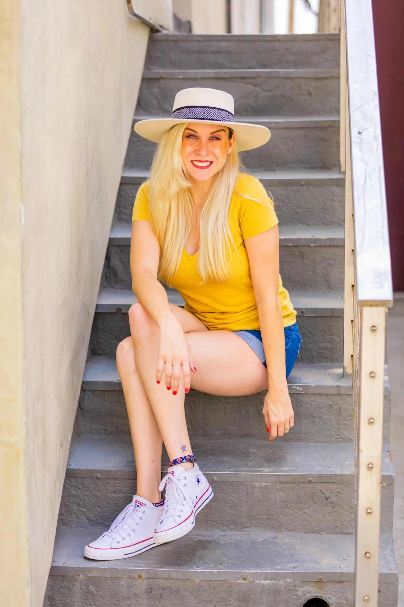 Speckled White Spanish Hat