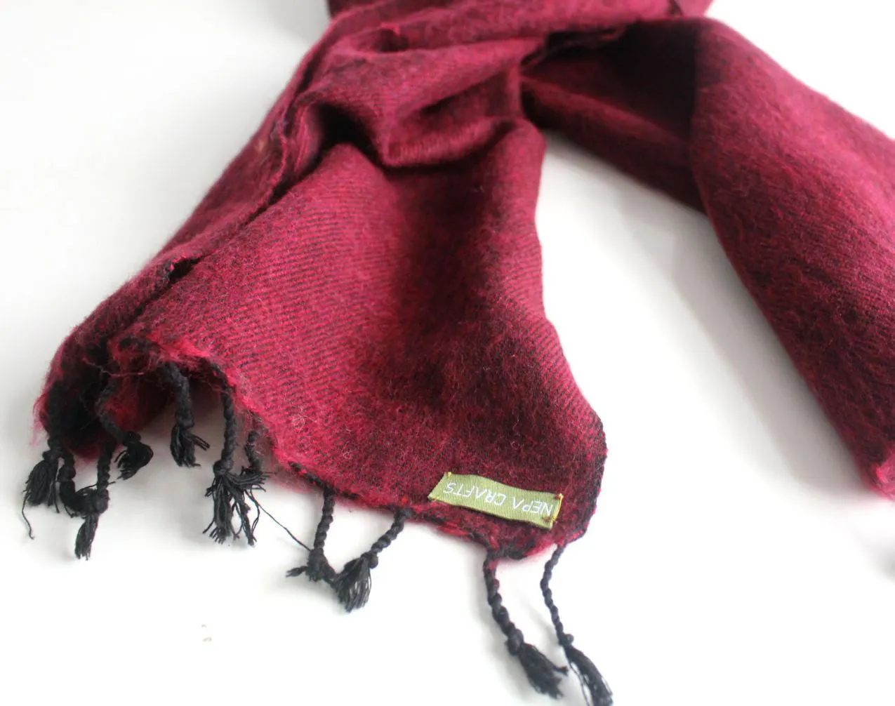 Three Ply Maroon Woolen Muffler