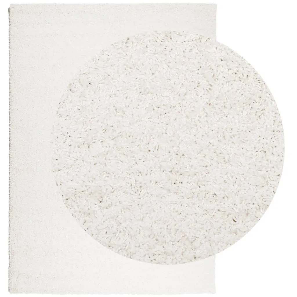 vidaXL PAMPLONA High Pile Shaggy Rug - Modern Cream, 200x280 cm - Luxurious Softness, Durable & Easy to Clean