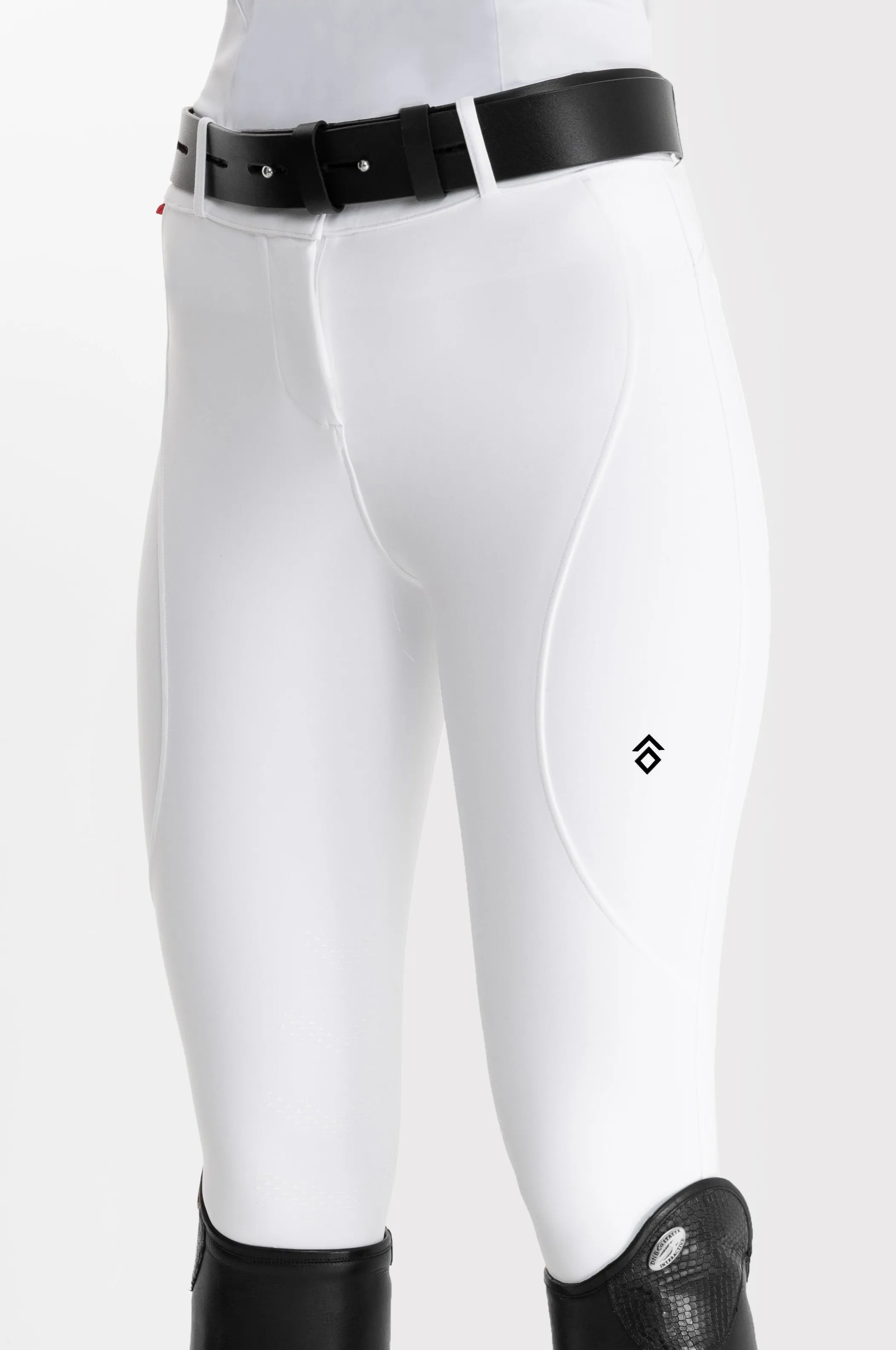 White Core Mid-Rise Breeches Knee Grip